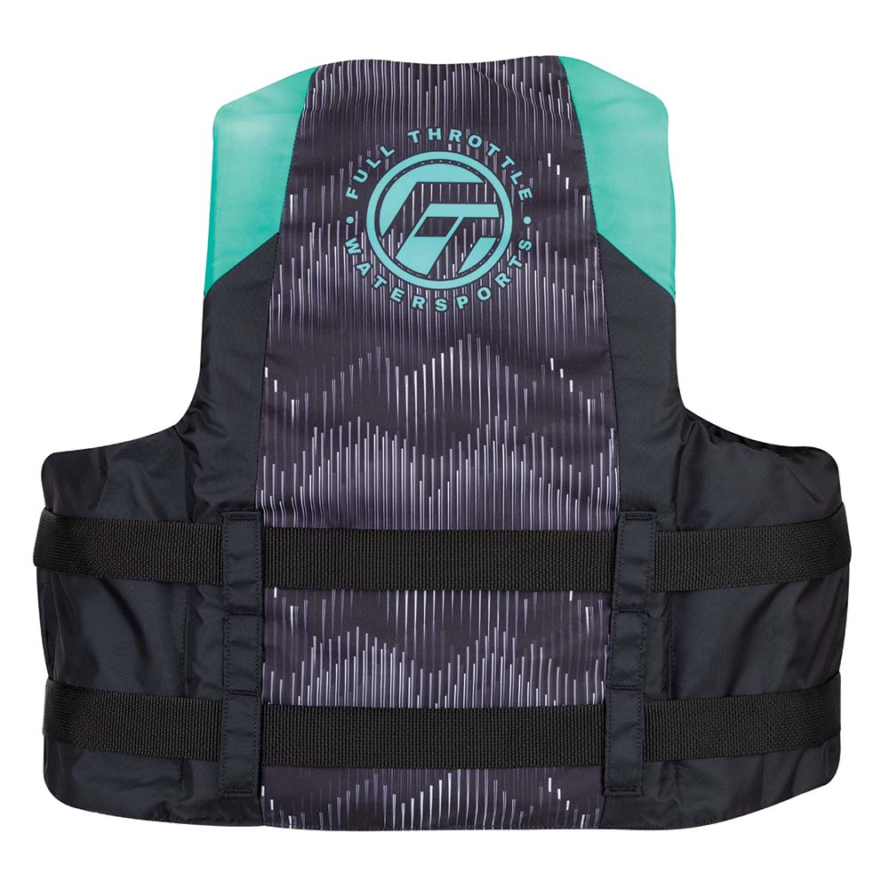Full Throttle watersports life jacket, front view.