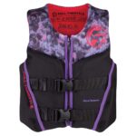 Youth life vest with buckle straps.