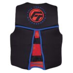 Full Throttle Watersports life jacket, back view.
