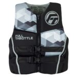 Full Throttle adult life vest with geometric design.