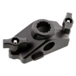 Black adjustable fishing rod mount holder