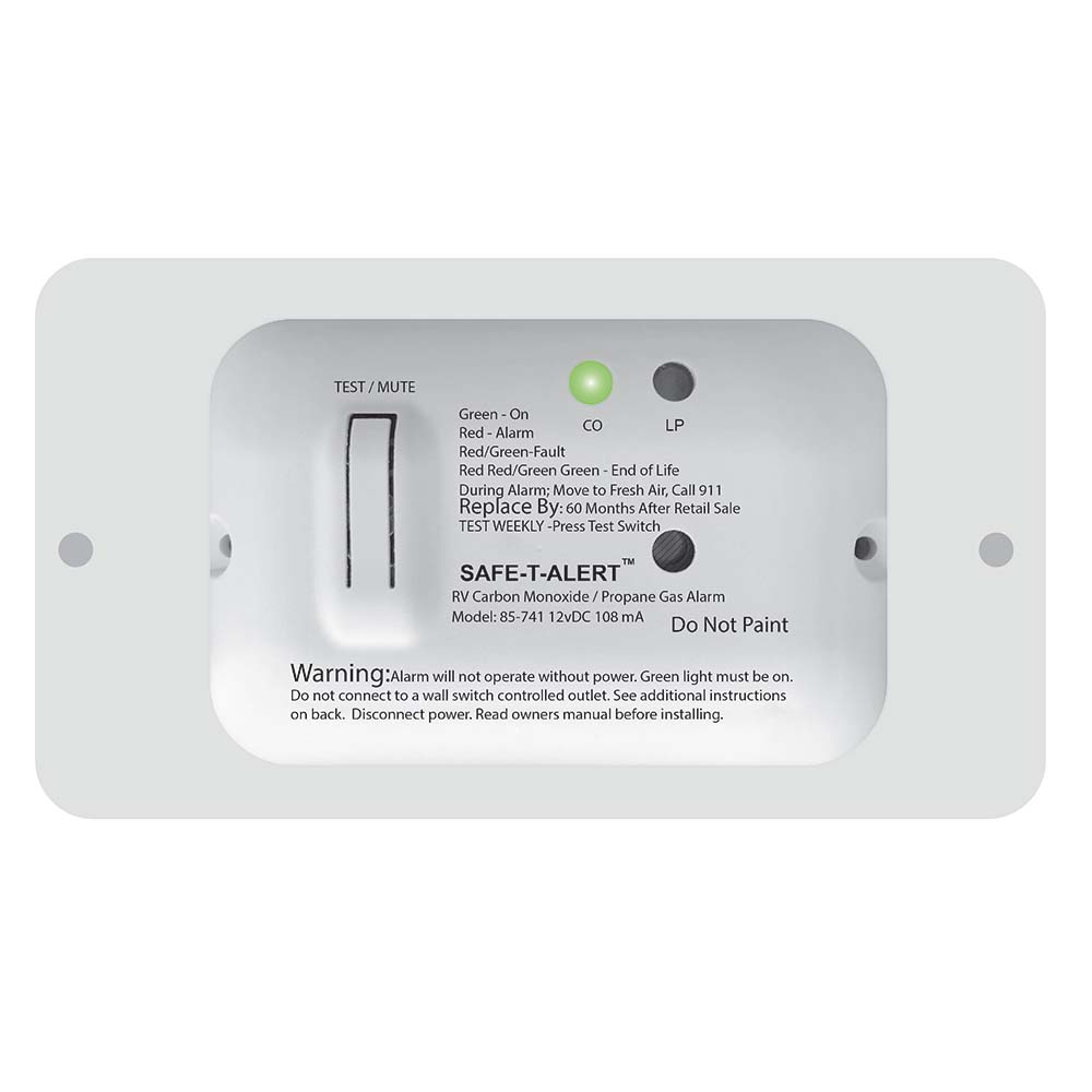SAFE-T-ALERT carbon monoxide propane gas alarm.