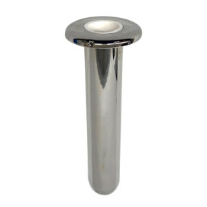 Chrome-plated brass flush rod holder