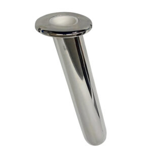 Stainless steel recessed fishing rod holder