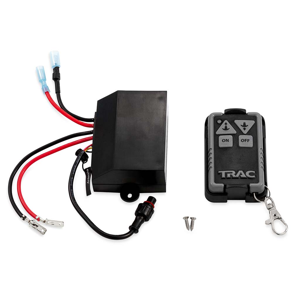 Remote-controlled electrical device with wires and screws.