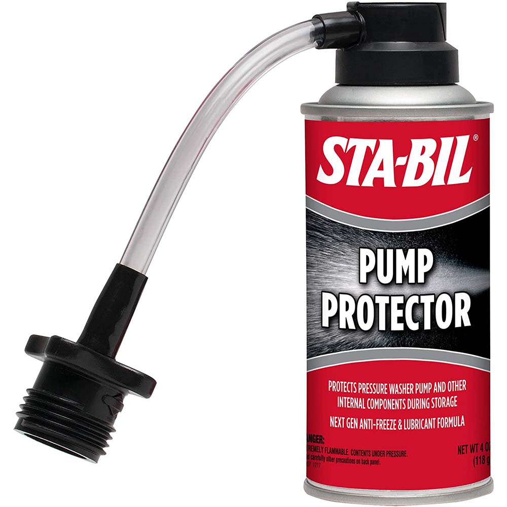 STA-BIL pump protector can with hose attachment