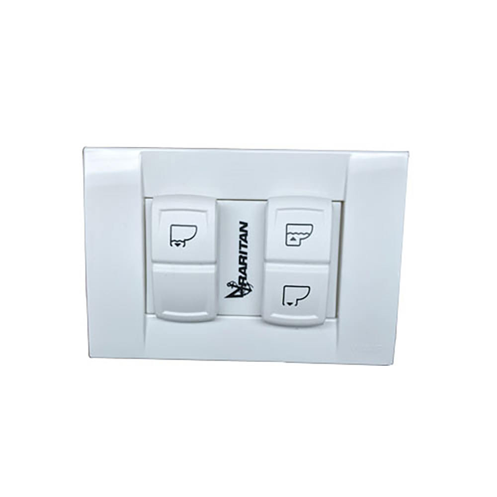 Pneumatic pushbutton toilet control panel
