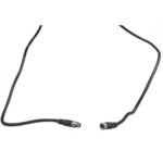 Black coaxial cable with connectors