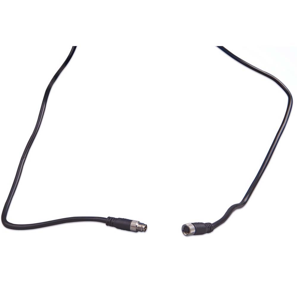 Black coaxial cable with connectors