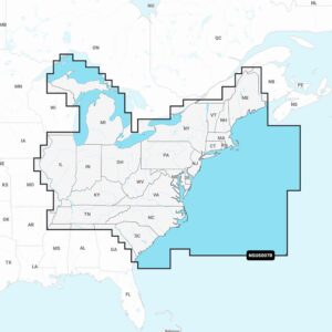 Eastern United States outlined on map.