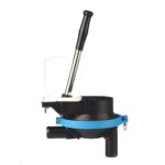Manual bilge pump with black handle.