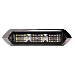 LED marine light with chrome finish