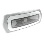 LED trailer light with clear lens