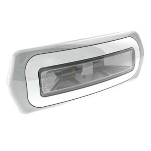 LED trailer light with clear lens