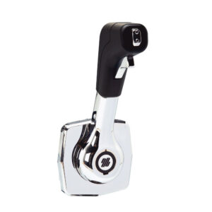 Chrome and black boat throttle control lever