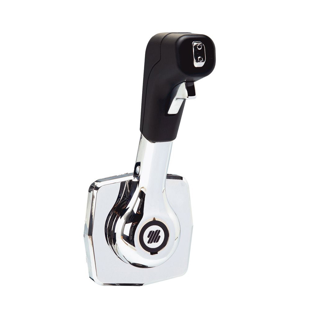 Chrome and black boat throttle control lever