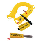 Inflatable yellow mustang survival rescue stick