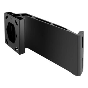 Black wall-mounted bracket for shelving or equipment
