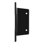 Black wall mount bracket with two holes.