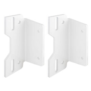 White metal wall brackets, two pieces.