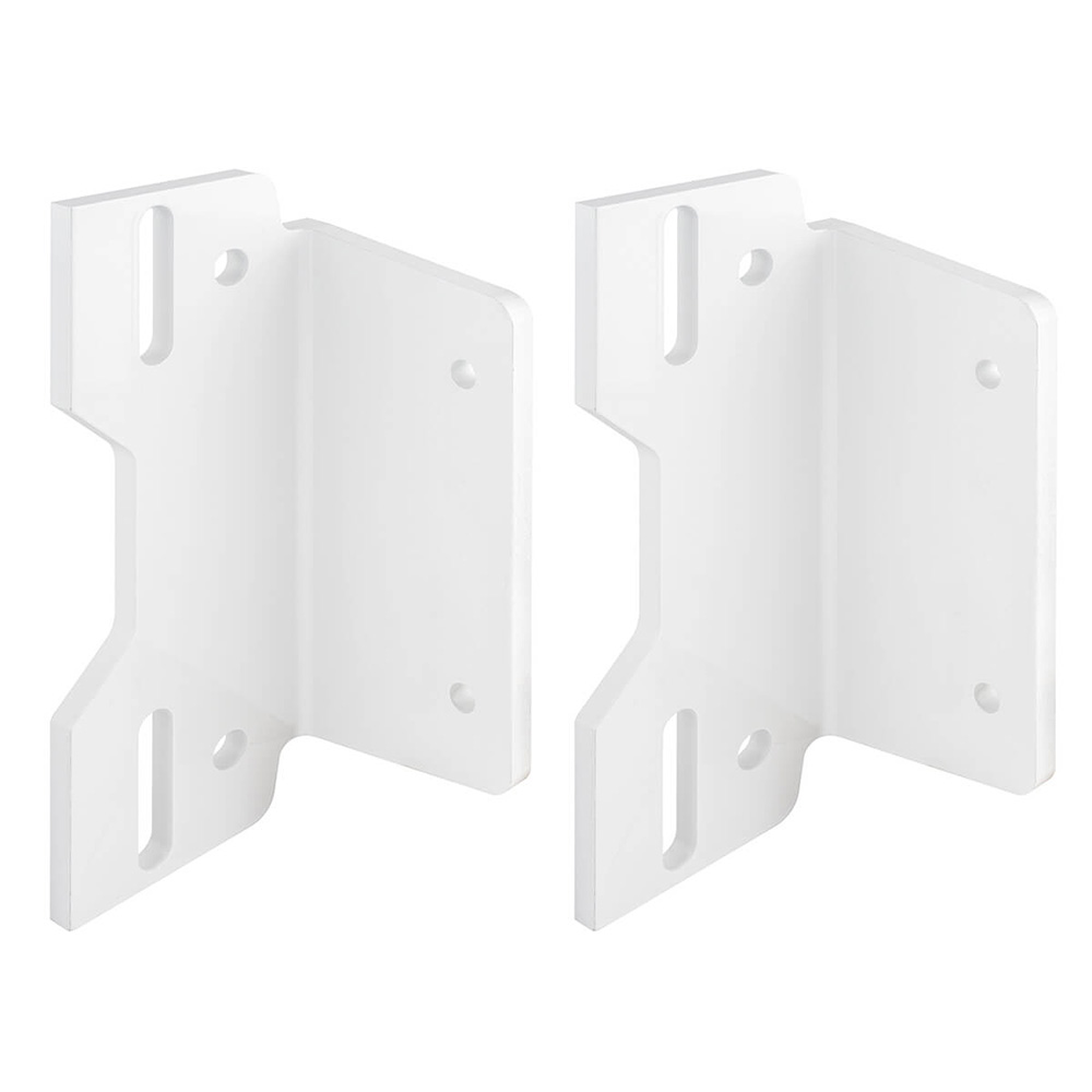 White metal wall brackets, two pieces.
