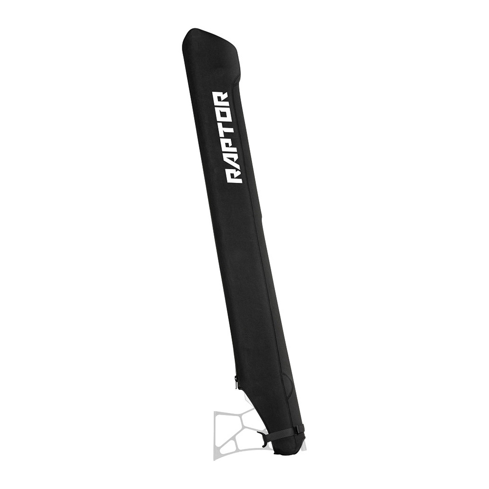 Raptor boat cover support pole with feet.