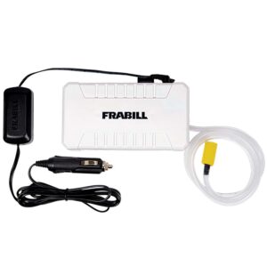Frabill portable aerator with power cord and tubing.