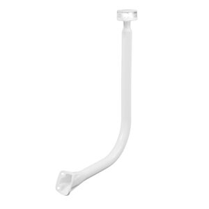 White pipe support bracket isolated on white background
