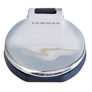 Stainless steel marine deck fill cap.