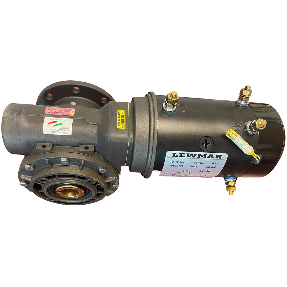 Lewmar marine motor with electrical components