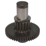 Metal gear mechanism with cylindrical shaft