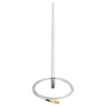 White antenna with cable and connector
