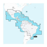 Map showing Central and South America coverage area.