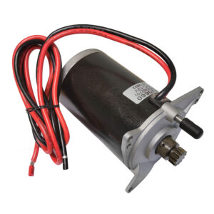Electric motor with red and black wires
