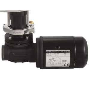 Lewmar electric sailboat winch motor photo.