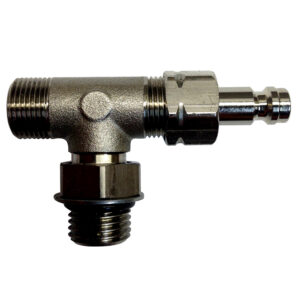 Metal T-shaped pipe fitting connector