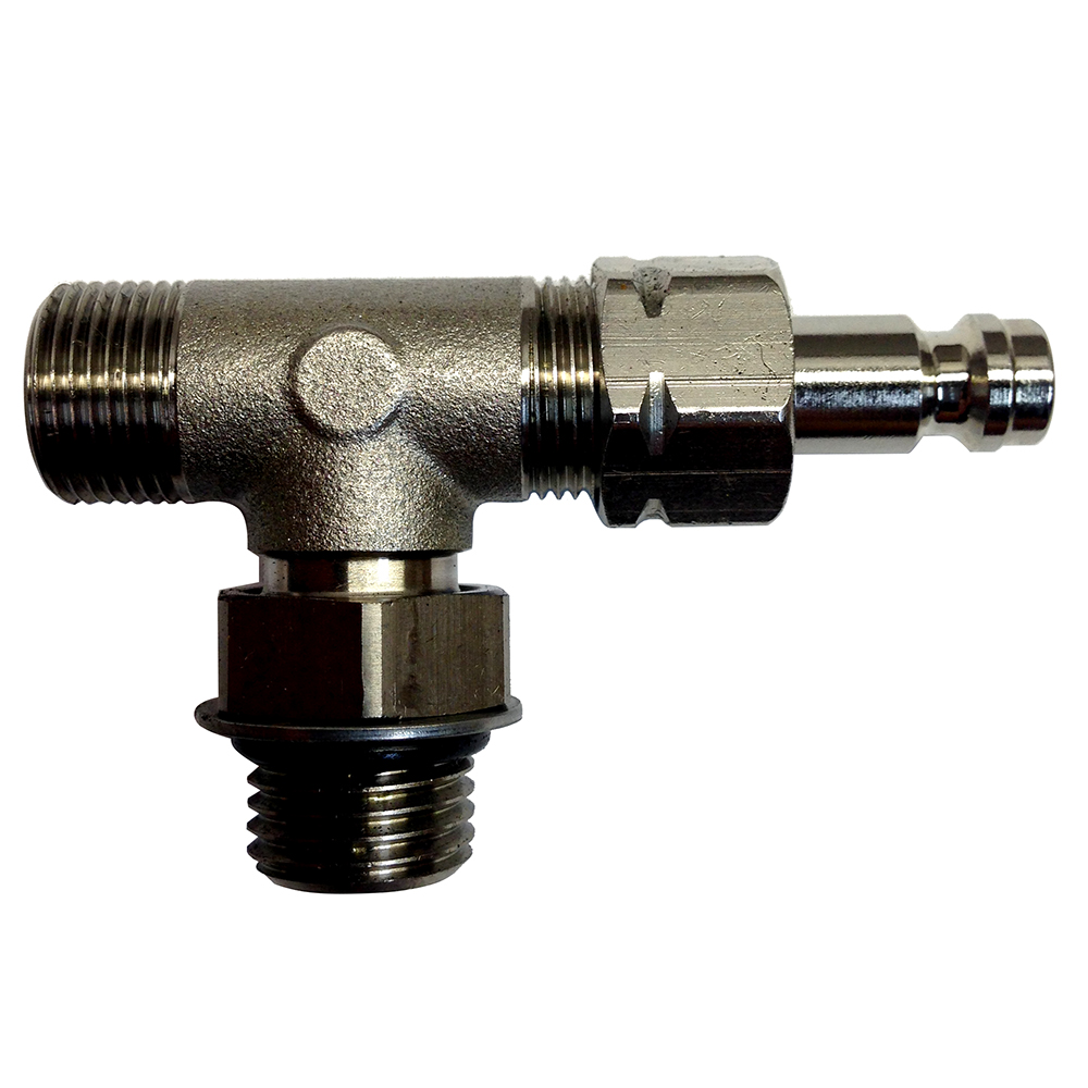 Metal T-shaped pipe fitting connector