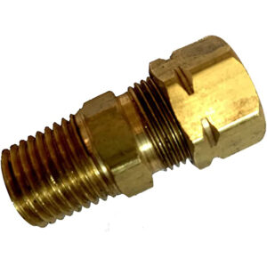 Brass pipe fitting, male connector