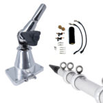 Telescopic outrigger pole fishing mount kit