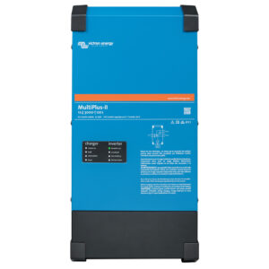 Blue Victron Energy inverter charger front view