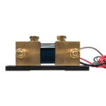Brass electrical component with wires and connectors