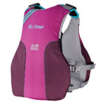 Pink Onyx life jacket, front view.