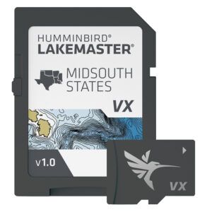 Humminbird Lakemaster Midsouth States VX map card.