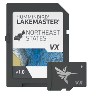 Humminbird LakeMaster Northeast States VX map card.