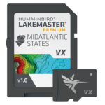 Humminbird LakeMaster MidAtlantic States map card.