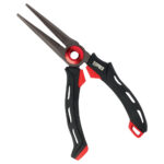 Rapala fishing pliers with black and red handles