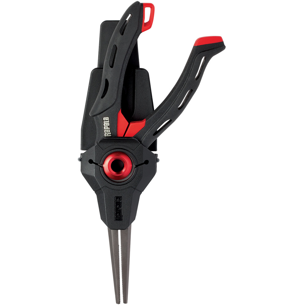 Black and red pliers with ergonomic design