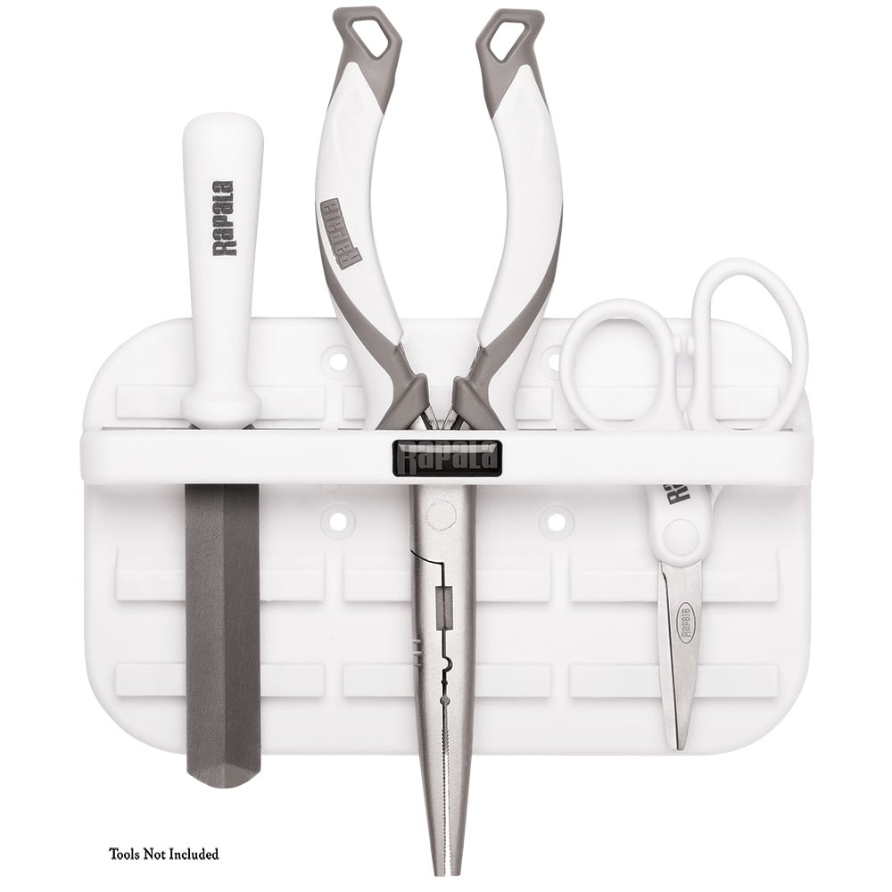 Fishing tool set with holder, tools not included.