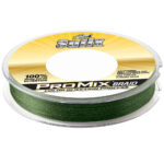 Green braided fishing line spool by Sufix ProMix