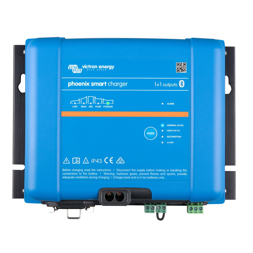 Victron Energy Phoenix Smart Charger, blue device.